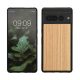 Kwmobile калъф за Google Pixel 7 Pro, кафяв, дърво/силикон, KWM000017MY002C