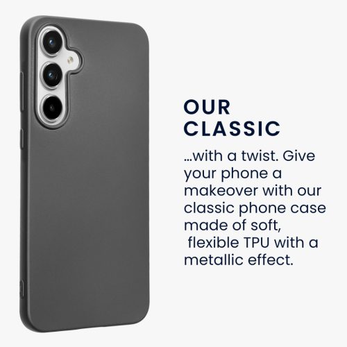 Kwmobile калъф за Samsung Galaxy A55 5G, сив, силиконов, KWM000021MI009C