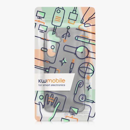 Kwmobile калъф за Samsung Galaxy A55 5G, сив, силиконов, KWM000021MI009C