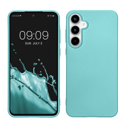 Kwmobile калъф за Samsung Galaxy A55 5G, светло зелен, силиконов, KWM000021MI012C