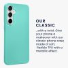 Kwmobile калъф за Samsung Galaxy A55 5G, зелен, силиконов, KWM000021MI013C