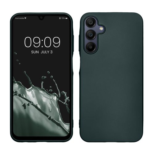 Kwmobile калъф за Samsung Galaxy A15 5G, зелен, силиконов, KWM000021MJ008C