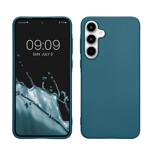 Kwmobile калъф за Samsung Galaxy A35, син, силиконов, KWM000021PC010C