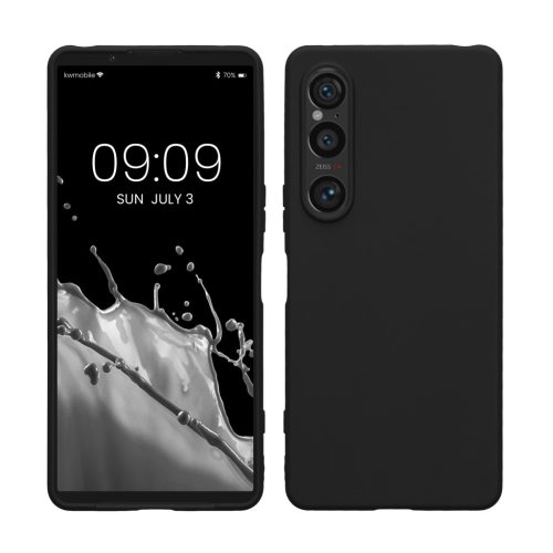 Kwmobile калъф за Sony Xperia 1 VI, черен, силиконов, KWM000021TR001C
