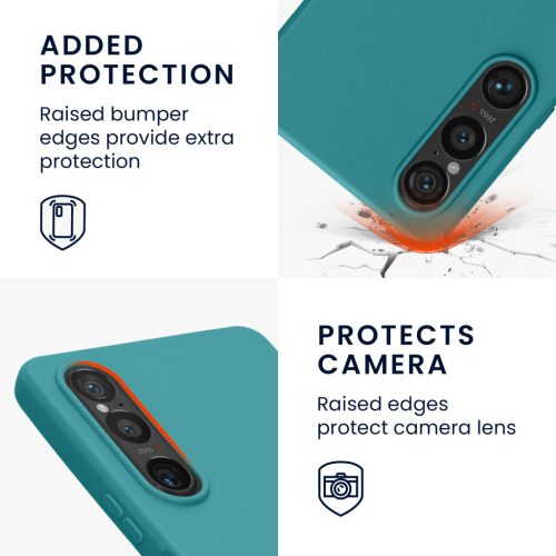 Kwmobile калъф за Sony Xperia 1 VI, син, силиконов, KWM000021TR003C