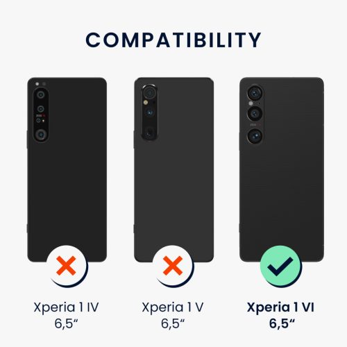 Kwmobile калъф за Sony Xperia 1 VI, син, силиконов, KWM000021TR003C