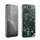 Комплект калъф и защитно фолио Kwmobile за Apple iPhone 12/iPhone 12 Pro, многоцветен, силикон/закалено стъкло, KWM000022TI002C