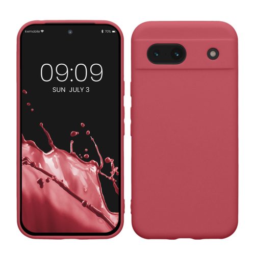 Kwmobile калъф за Google Pixel 8a, тъмно розов, силиконов, KWM000020KU016C