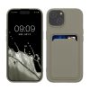 Kwmobile калъф за Apple iPhone 15, сив, силиконов, KWM000020EM011C