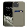 Kwmobile калъф за Apple iPhone 15, сив, силиконов, KWM000020EM011C