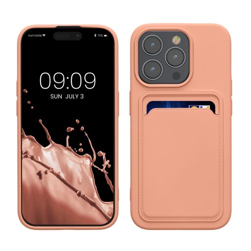 Kwmobile калъф за Apple iPhone 15 Pro, светло розов, силиконов, KWM000020EO008C