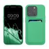 Kwmobile калъф за Apple iPhone 15 Pro, зелен, силиконов, KWM000020EO010C