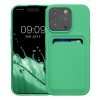 Kwmobile калъф за Apple iPhone 15 Pro, зелен, силиконов, KWM000020EO010C