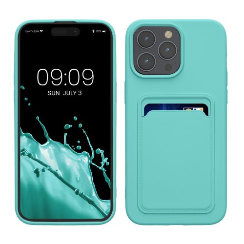 Kwmobile калъф за Apple iPhone 15 Pro Max, светло зелен, силиконов, KWM000020EP009C