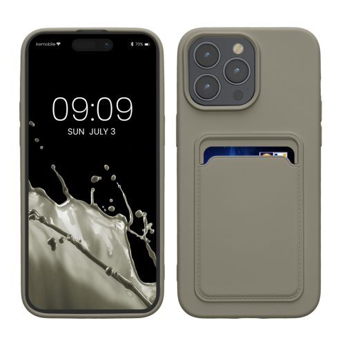 Kwmobile калъф за Apple iPhone 15 Pro Max, сив, силиконов, KWM000020EP011C