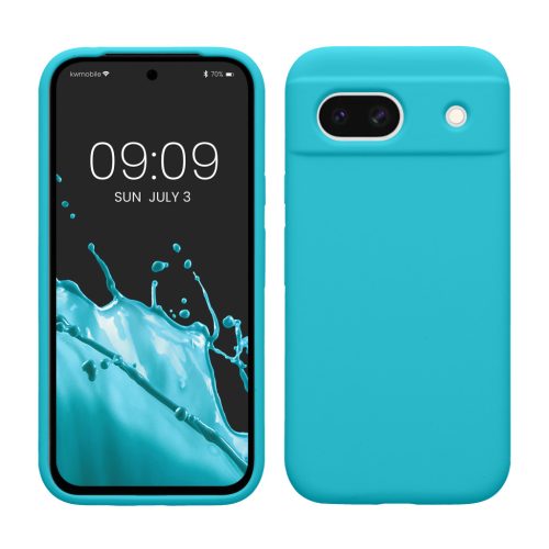 Kwmobile калъф за Google Pixel 8a, светло син, силиконов, KWM000020KQ017C