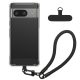 Kwmobile калъф с подвижна връзка за Google Pixel 7, прозрачен/черен, силиконов, KWM000020PC001C
