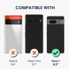 Kwmobile калъф с подвижна връзка за Google Pixel 7, прозрачен/черен, силиконов, KWM000020PC001C