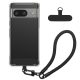 Kwmobile калъф с подвижна връзка за Google Pixel 8, прозрачен/черен, силиконов, KWM000020PD001C