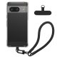 Kwmobile калъф с подвижна връзка за Google Pixel 8a, прозрачен/черен, силиконов, KWM000020PE001C