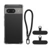 Kwmobile калъф с подвижна връзка за Google Pixel 8a, прозрачен/черен, силиконов, KWM000020PE001C