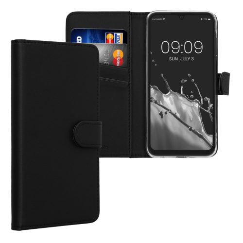 Kwmobile калъф за Samsung Galaxy A25, черен, еко кожа/силикон, KWM000021TU001C