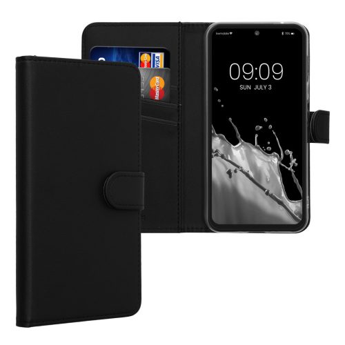 Kwmobile Кейс за Samsung Galaxy A54 5G, Черен, Еко кожа/Силикон, KWM000021UB001C