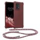 Kwmobile калъф с връзка за Motorola Edge 40 Neo, лилав, силиконов, KWM000022NX003C