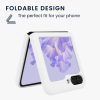 Kwmobile калъф за Samsung Galaxy Z Flip5, бял, силиконов, KWM000021UD006C