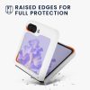 Kwmobile калъф за Samsung Galaxy Z Flip5, бял, силиконов, KWM000021UD006C
