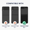 Kwmobile калъф за Samsung Galaxy Z Flip5, бял, силиконов, KWM000021UD006C