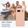 Kwmobile калъф за Google Pixel 8a, кремав, силиконов, KWM000020KU020C