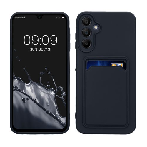 Kwmobile калъф за Samsung Galaxy A15 5G, тъмносин, силиконов, KWM000021TI002C