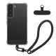 Kwmobile калъф с подвижна връзка за Samsung Galaxy S22, прозрачен/черен, силиконов, KWM000021UH001C