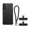 Kwmobile калъф с подвижна връзка за Samsung Galaxy S22, прозрачен/черен, силиконов, KWM000021UH001C