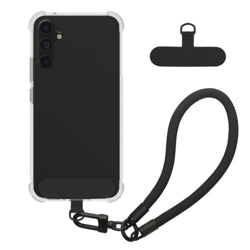 Kwmobile калъф с подвижна връзка за Samsung Galaxy A54 5G, прозрачен/черен, силиконов, KWM000021UI001C