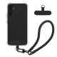 Kwmobile калъф с подвижна връзка за Samsung Galaxy A54 5G, прозрачен/черен, силиконов, KWM000021UI001C