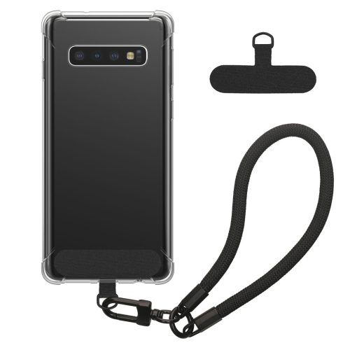 Kwmobile калъф с подвижна връзка за Samsung Galaxy S10, прозрачен/черен, силиконов, KWM000021UJ001C