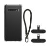Kwmobile калъф с подвижна връзка за Samsung Galaxy S10, прозрачен/черен, силиконов, KWM000021UJ001C
