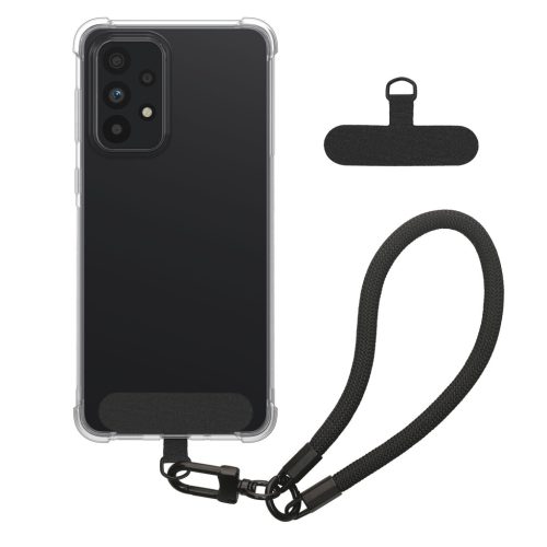 Kwmobile калъф с подвижна връзка за Samsung Galaxy A33 5G, прозрачен/черен, силиконов, KWM000021UL001C