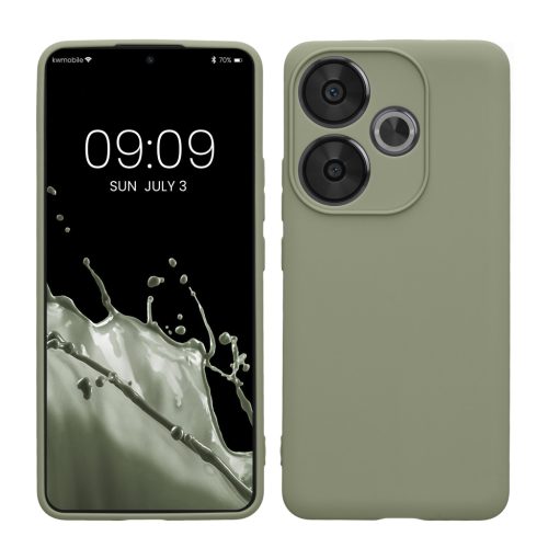 Kwmobile калъф за Poco F6, светло зелен, силиконов, KWM000020OW002C