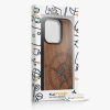 Kwmobile калъф за Apple iPhone 15 Pro, кафяв, дърво/силикон, KWM000020EI003C