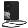 Kwmobile калъф с връзка за Samsung Galaxy A15 5G, черен, силиконов, KWM000021UN001C