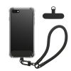 Kwmobile калъф с подвижна връзка за Apple iPhone SE (2022)/iPhone SE (2020)/iPhone 8, прозрачен/черен, силиконов, KWM000022TJ001C