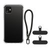Kwmobile калъф с подвижна връзка за Apple iPhone 11, прозрачен/черен, силиконов, KWM000022TK001C