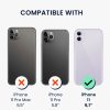 Kwmobile калъф с подвижна връзка за Apple iPhone 11, прозрачен/черен, силиконов, KWM000022TK001C