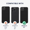 Kwmobile калъф с подвижна връзка за Apple iPhone 14, прозрачен/черен, силиконов, KWM000022TM001C