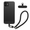 Kwmobile калъф с подвижна връзка за Apple iPhone 12, прозрачен/черен, силиконов, KWM000022TN001C