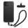 Kwmobile калъф с подвижна връзка за Apple iPhone 12, прозрачен/черен, силиконов, KWM000022TN001C