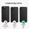 Kwmobile калъф с подвижна връзка за Apple iPhone 12, прозрачен/черен, силиконов, KWM000022TN001C